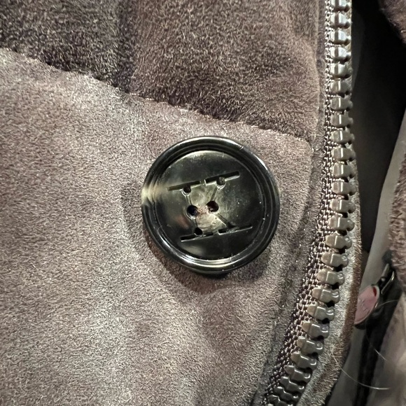 $8K Kiton Brown Suede & Grey Wool Puffer Jacket size IT48 - Picture 8 of 11